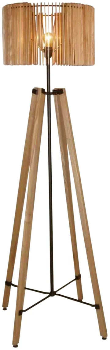 Triboa Bay Lighting Pinno Floor Lamp Natural/Black