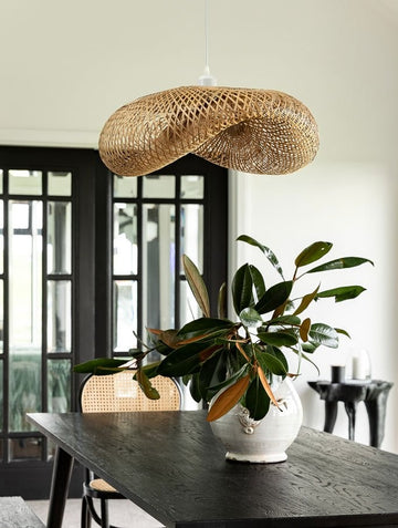 Organic Pendant Bamboo Natural - large