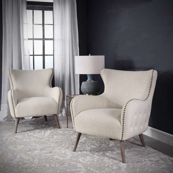 Occasional chair inspired by the Hamptons at Chambers Design