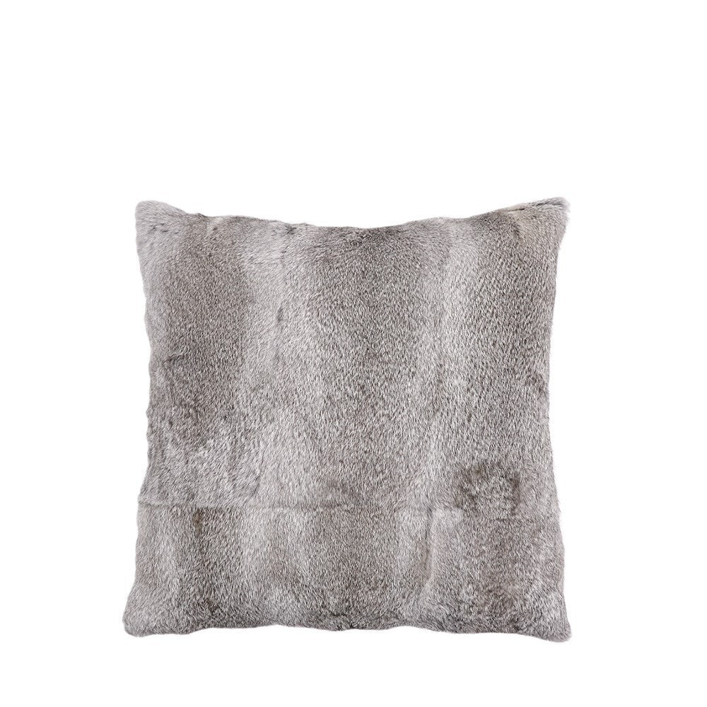 Chambers Design Timaru introduces the Square Feathered Filled Rabbit Skin Cushion