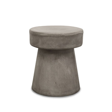 Concrete Side Table / Stool in Grey Mushroom or White