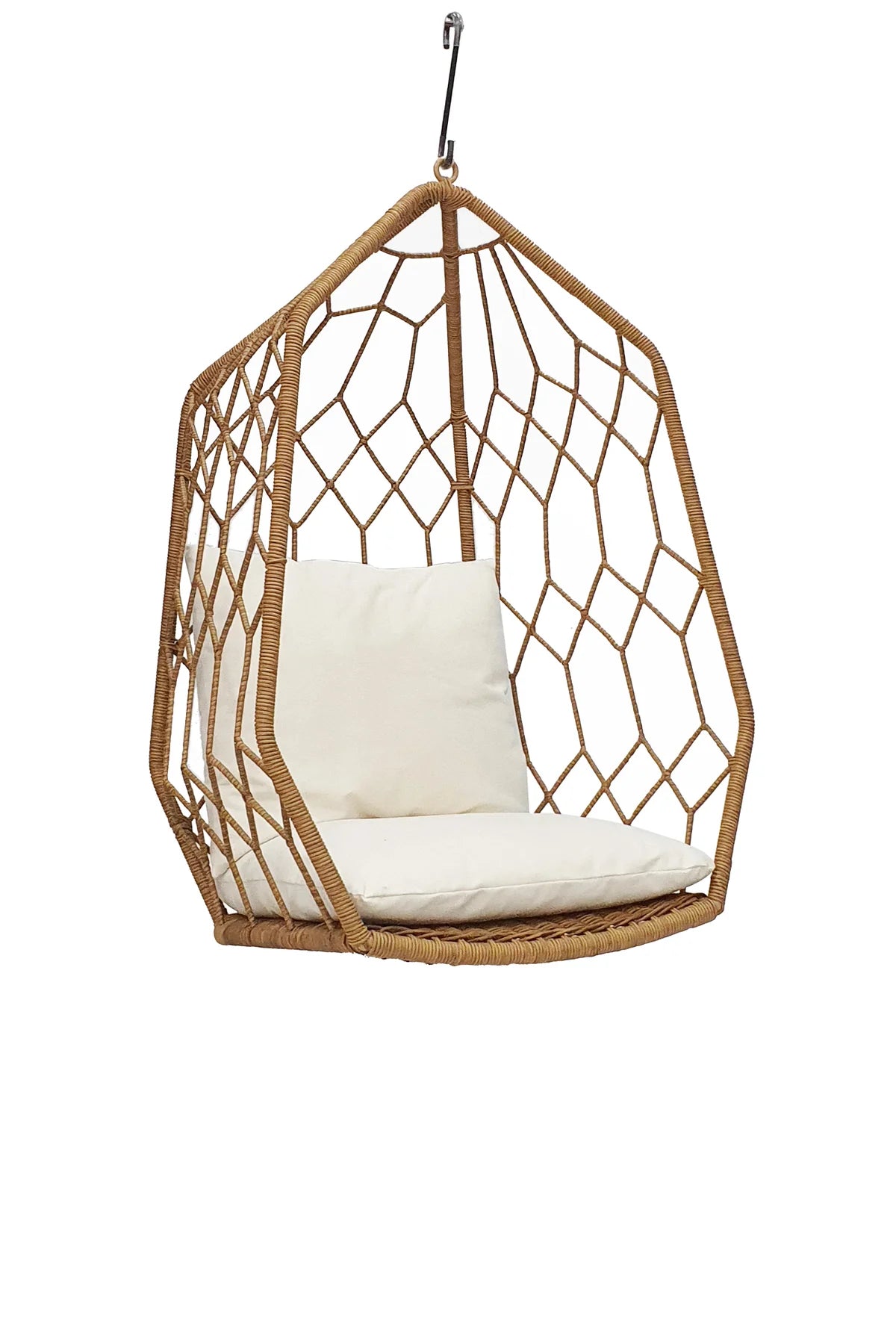 Olivia Hanging Wicker Pod Chair from Chambers Design Timaru. 