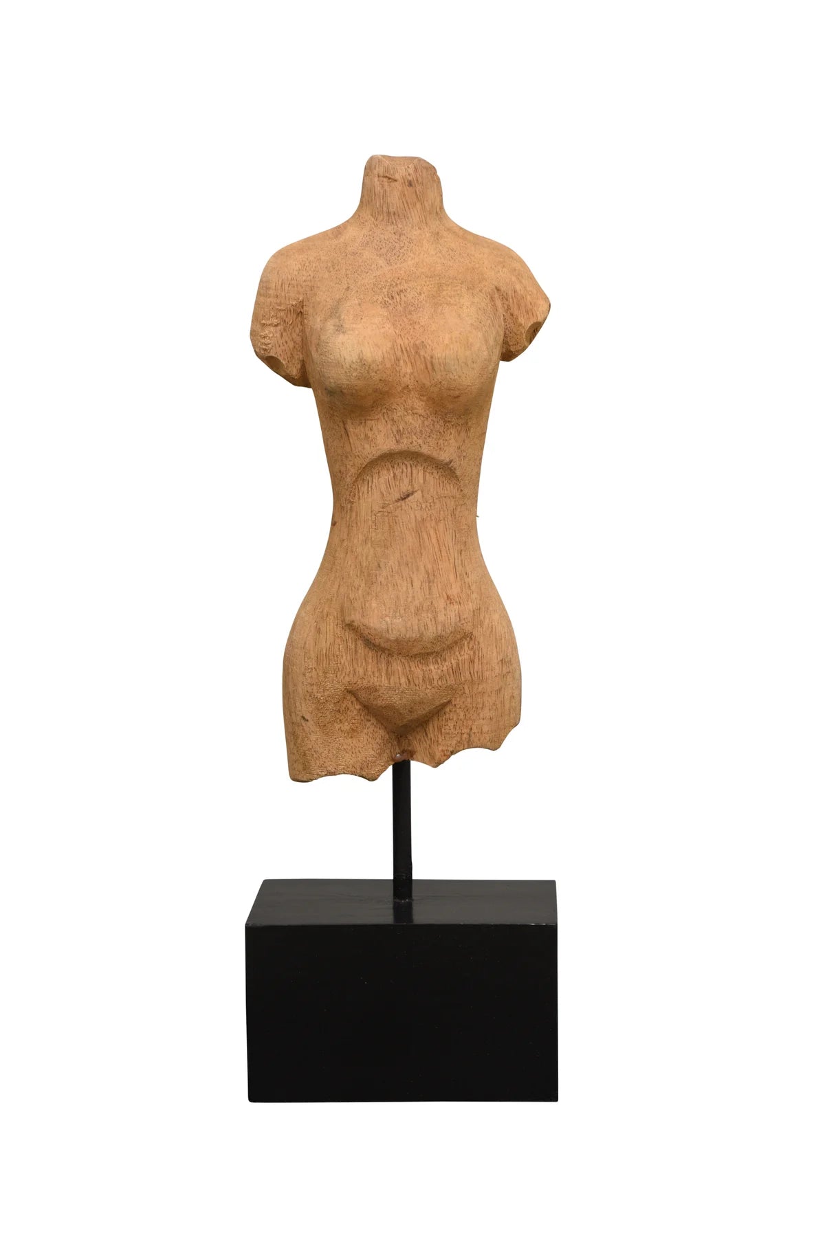 Standing Wooden Bust Female