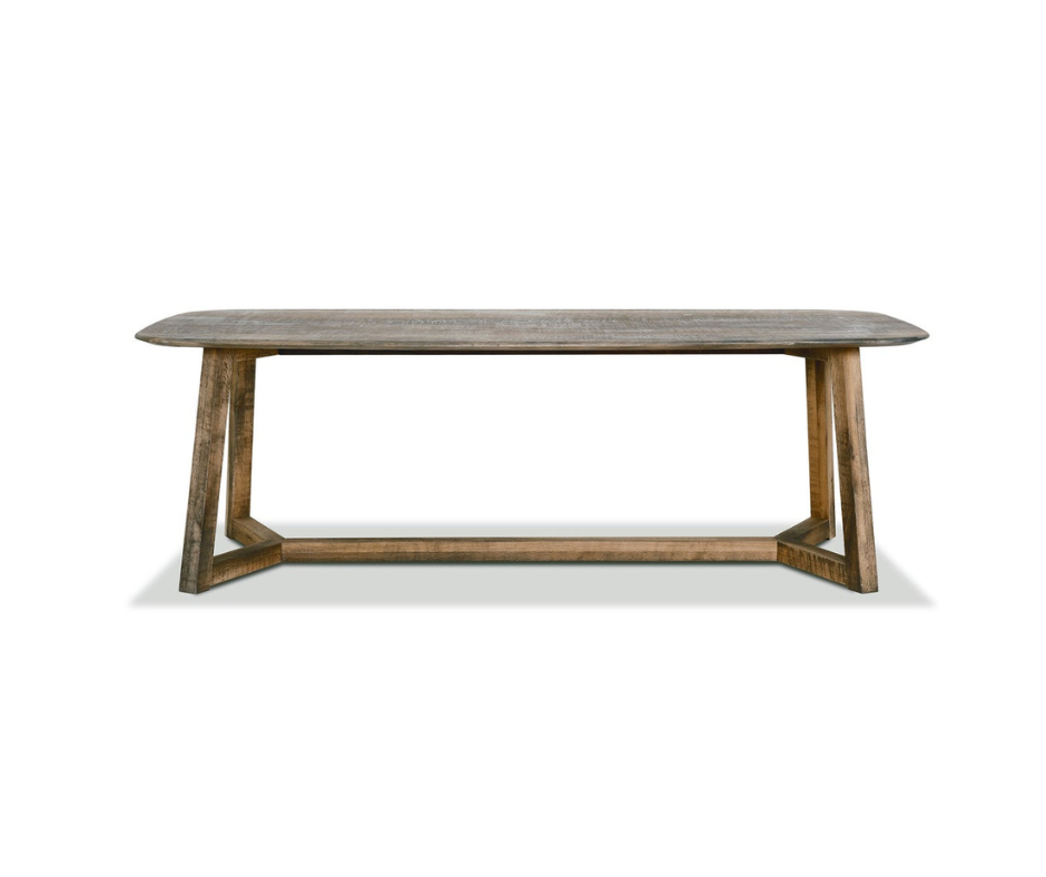 PURE Hawaii Dining Table 2.2m Rustic Oak Weathered