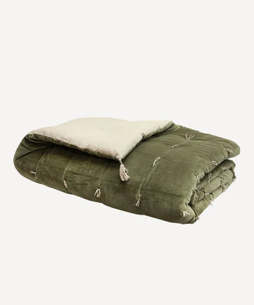 Velvet Eiderdown Olive