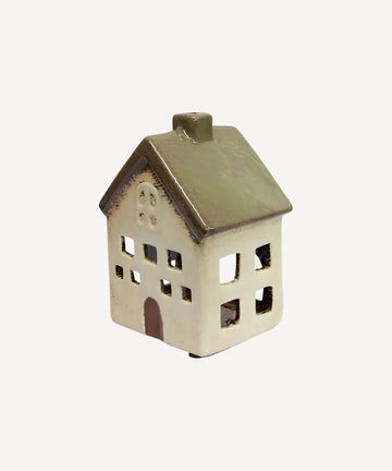 French Country Alsace Tealight Villa Olive Green