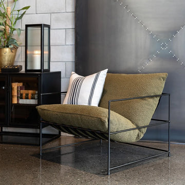 Lauro Club Chair Large Boucle - Green