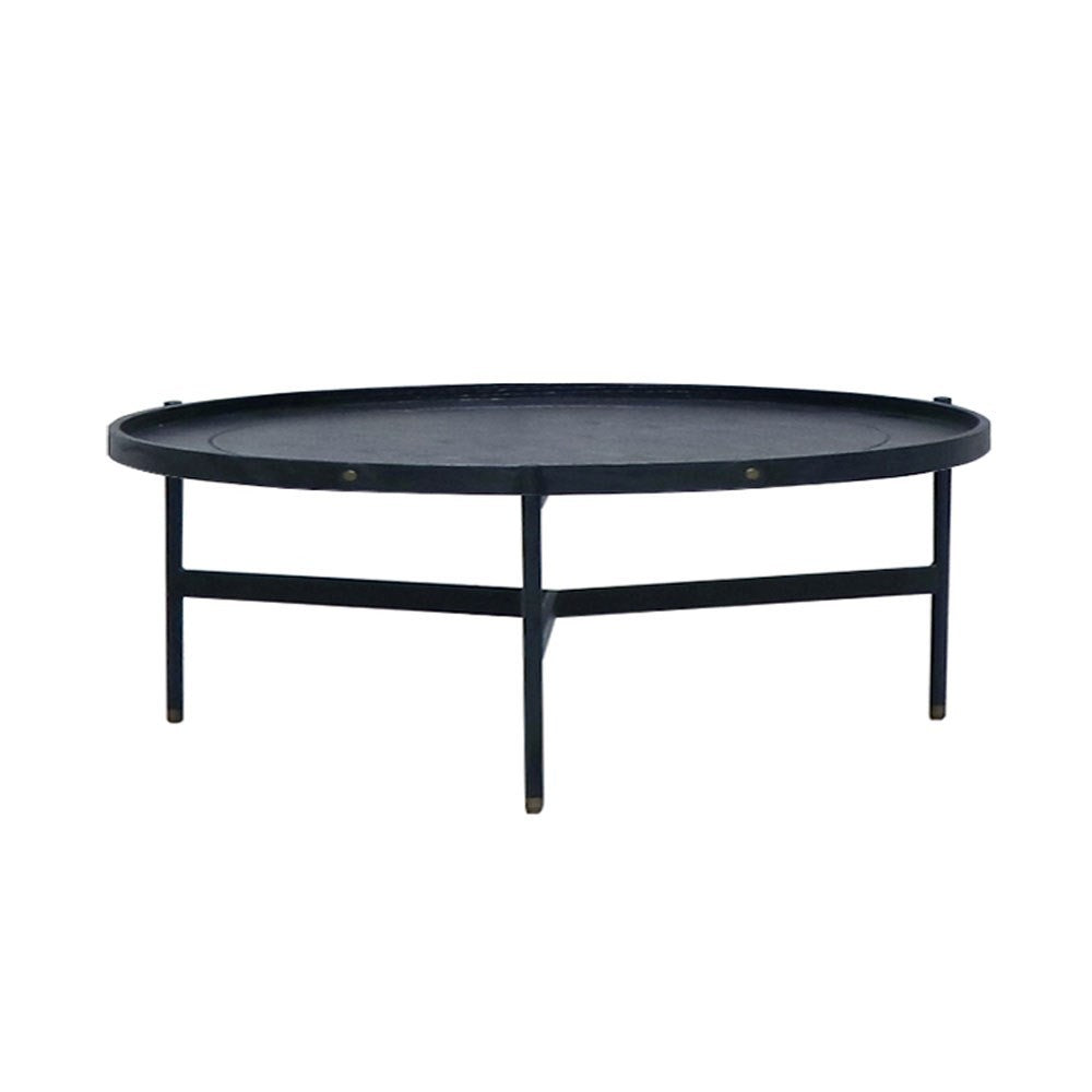 Befitting of a number of different interior styles, the shorter Haywood Black Coffee Table sits wonderfully on its own, or alongside the taller Haywood table for a layered more formal loo