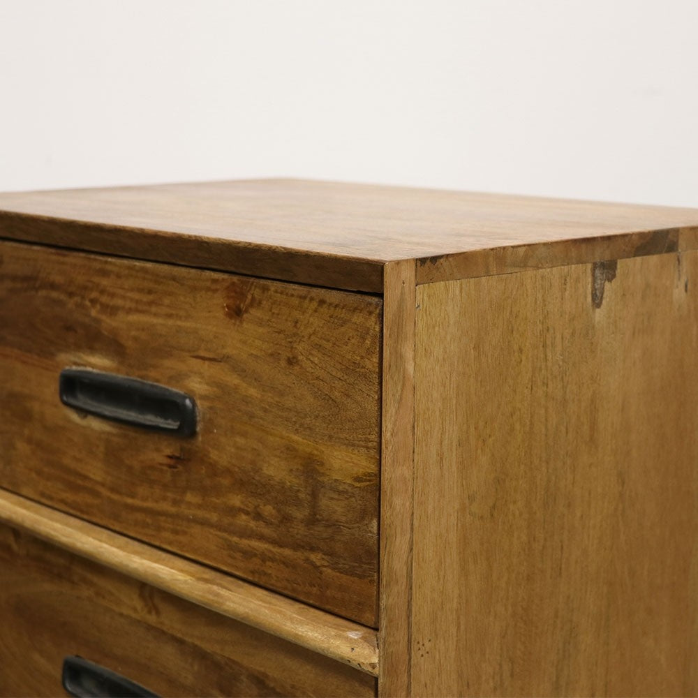 Purchase online today this gorgeous retro style 3 drawer bedside cabinent from Chambers Design Timaru.