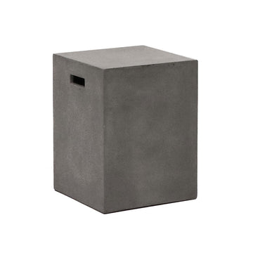 Concrete Rectangle Side Table Stool - 46cm