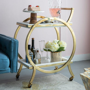 Margo Bar Trolley Gold & Ivory