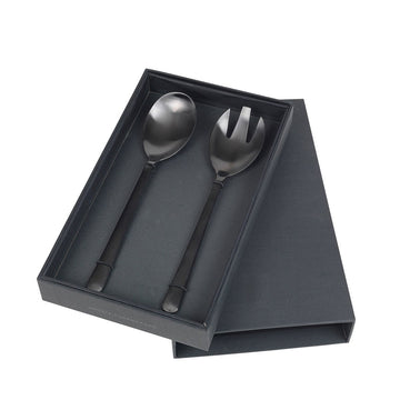 BROSTE Hune Large Salad Server  Matt Black