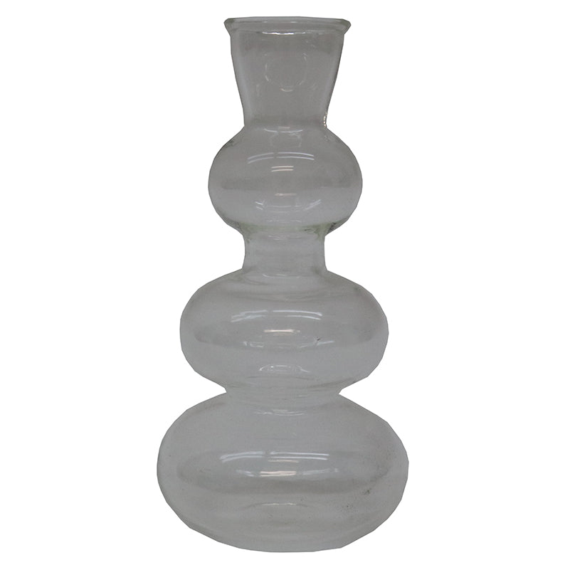 This lovely gourd glass vase will bring you new vitality. It is very suitable for highlighting your coffee table or creating a small oasis on a busy desk. 