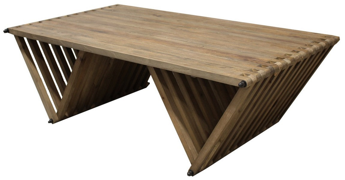 morroco coffee table has an earthy beauty with natural reclaimed elm from Chambers Design