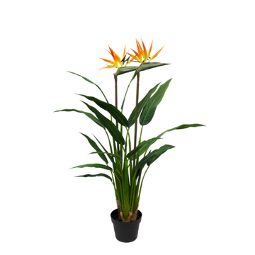 Also known as Strelitzia, this artificial Bird of Paradise plant is named after its unique flower formation which resembles a bird in flight.